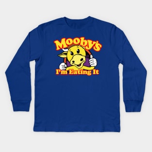 Jay and Silent Bob Clerks 2 Moobys: I'm Eating It! Kids Long Sleeve T-Shirt